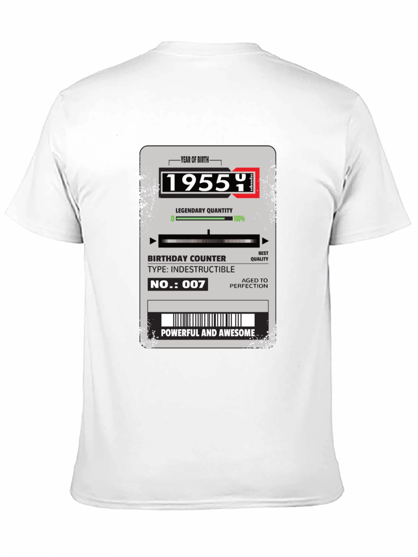 1955 Birthday Year T-Shirt: Powerful & Awesome