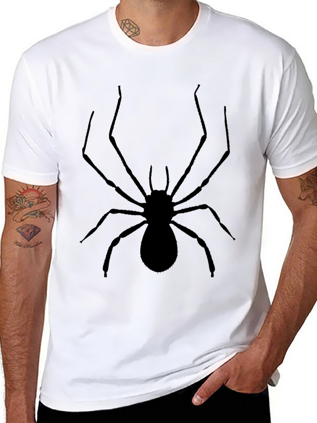 Black Spider Graphic T-Shirt