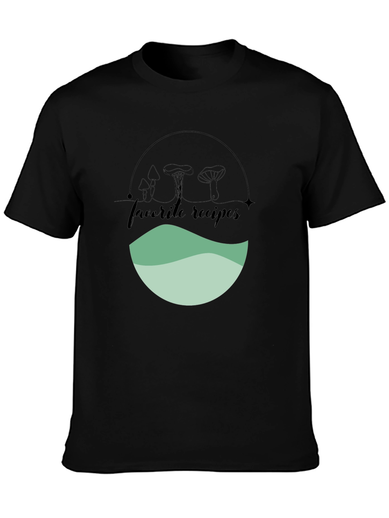 Mushroom Recipe Tee - Soft Cotton Graphic T-Shirt