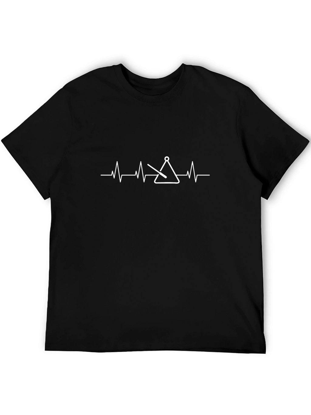 Triangle Instrument Heartbeat T-Shirt - Music Lover Tee