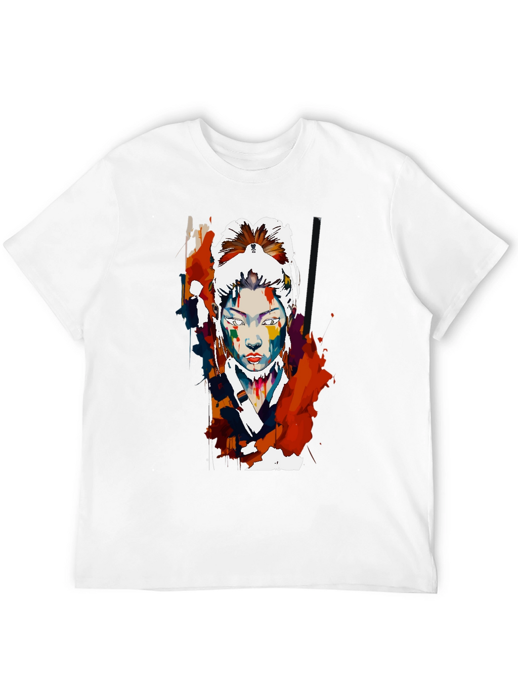 Abstract Asian Woman Graphic T-Shirt