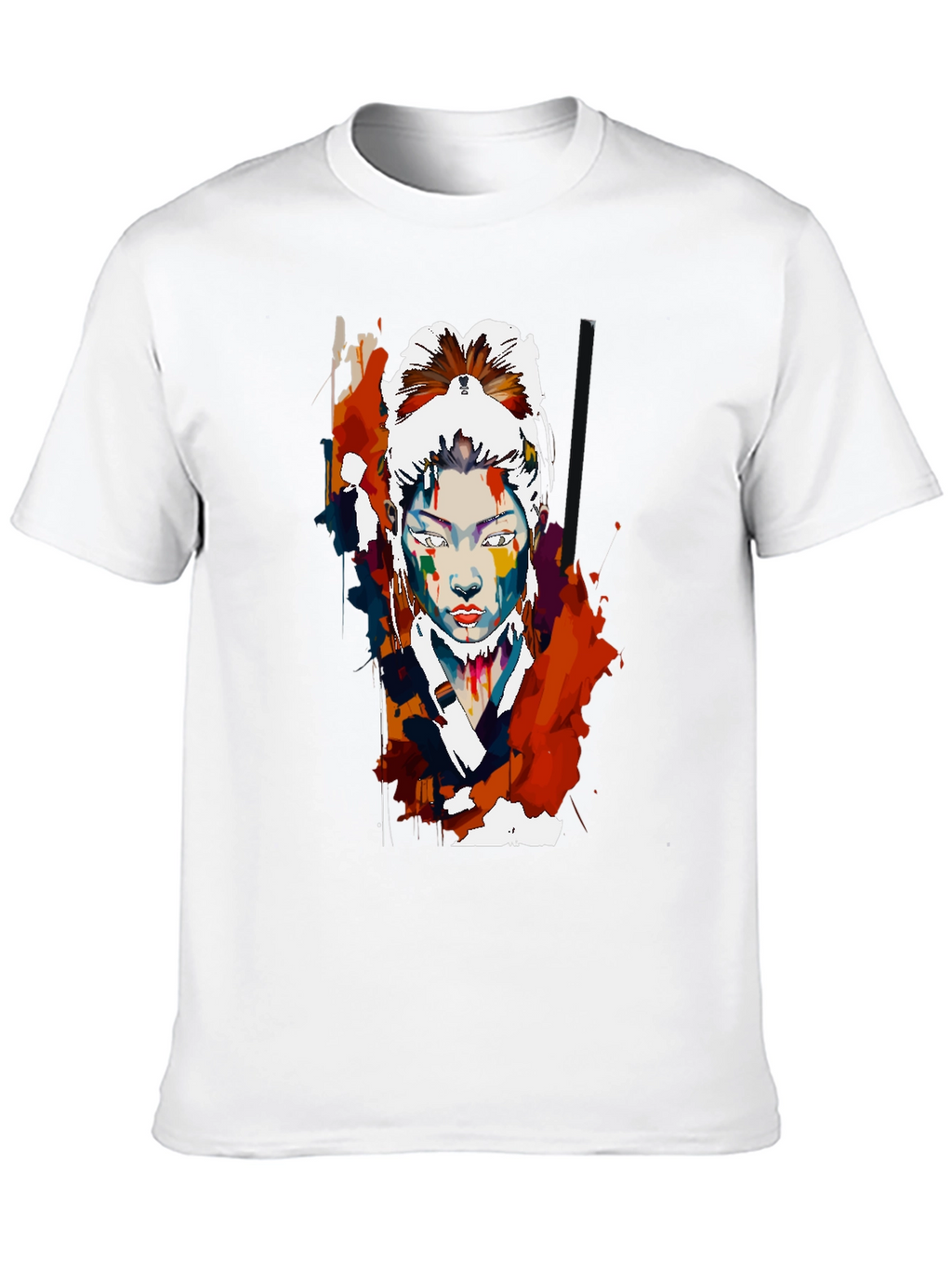 Abstract Asian Woman Graphic T-Shirt