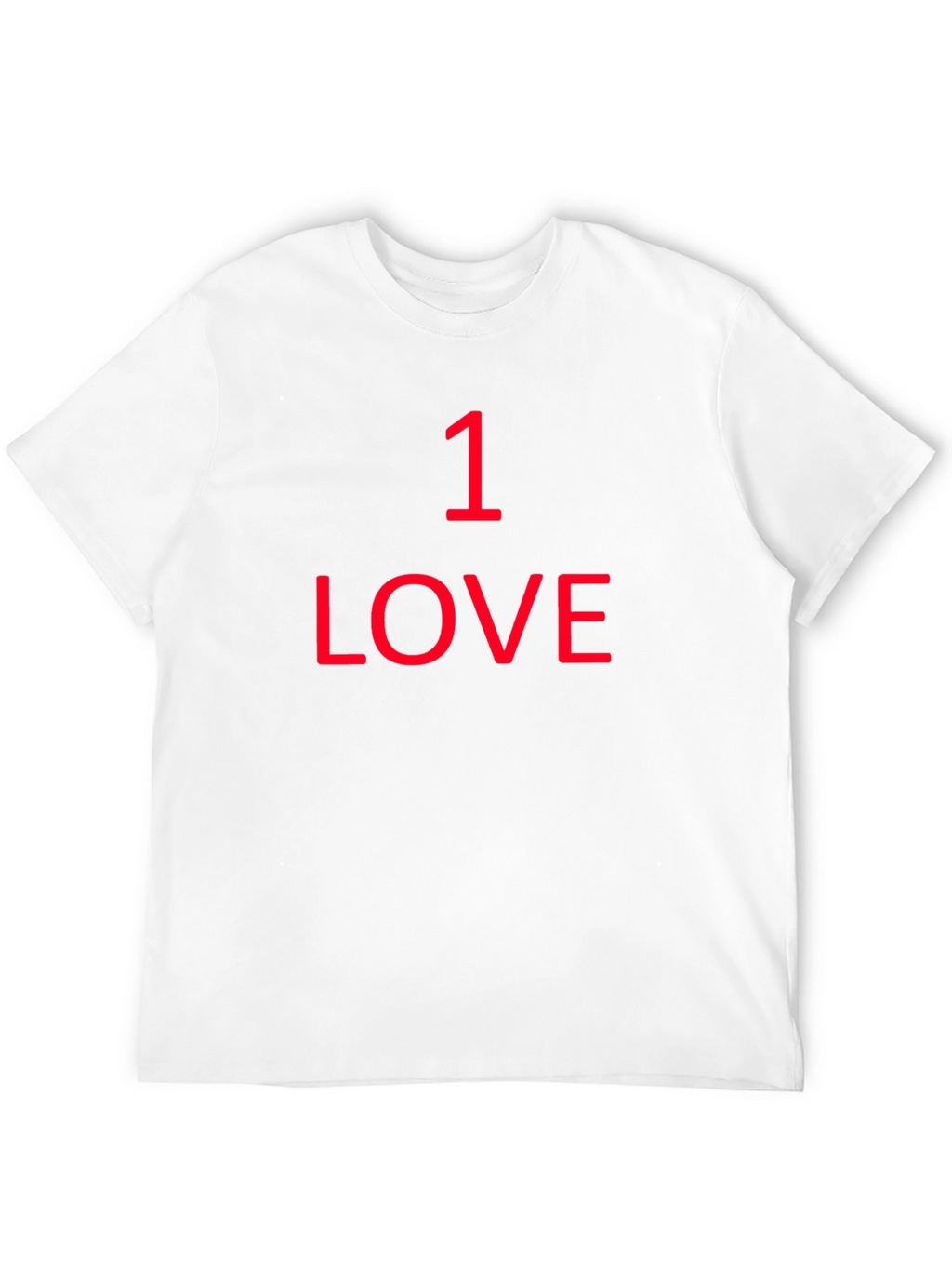1 Love Graphic Tee - Black Cotton T-Shirt