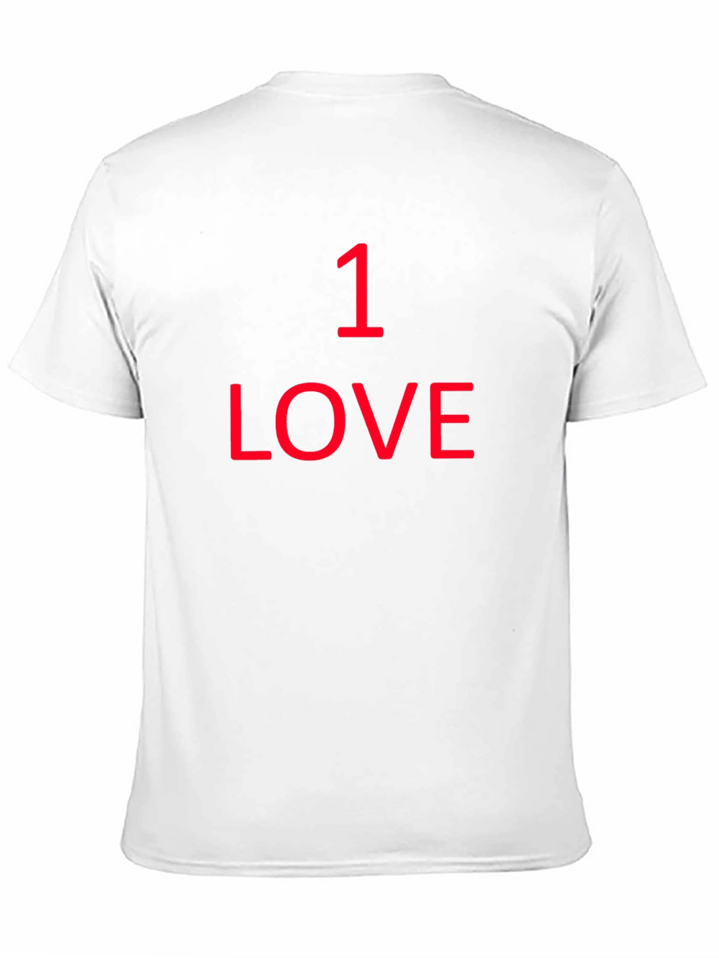 1 Love Graphic Tee - Black Cotton T-Shirt