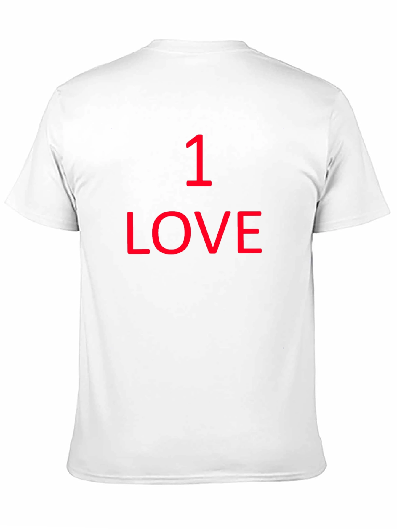 1 Love Graphic Tee - Black Cotton T-Shirt