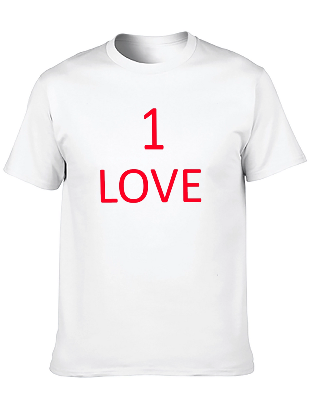 1 Love Graphic Tee - Black Cotton T-Shirt