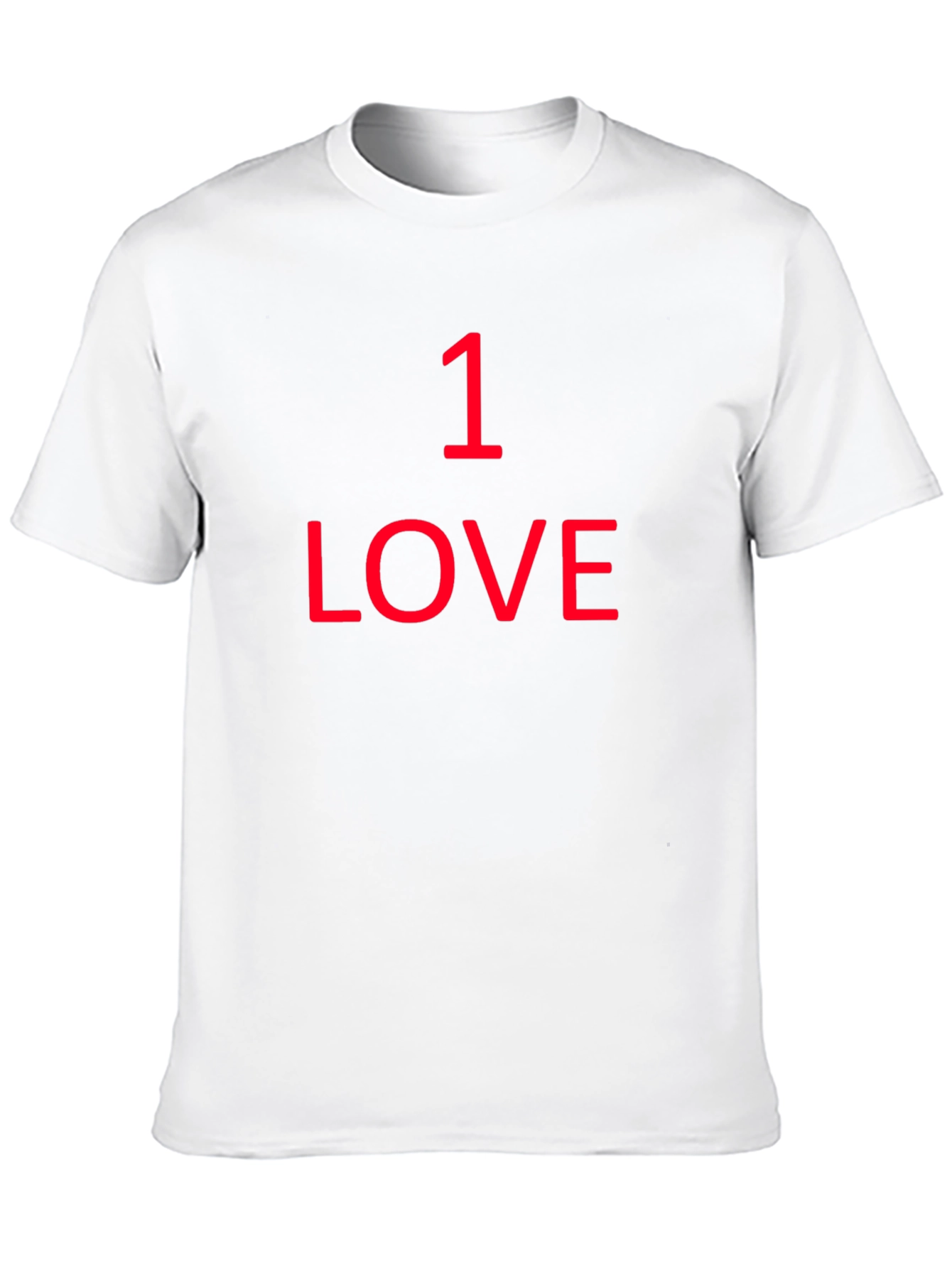 1 Love Graphic Tee - Black Cotton T-Shirt