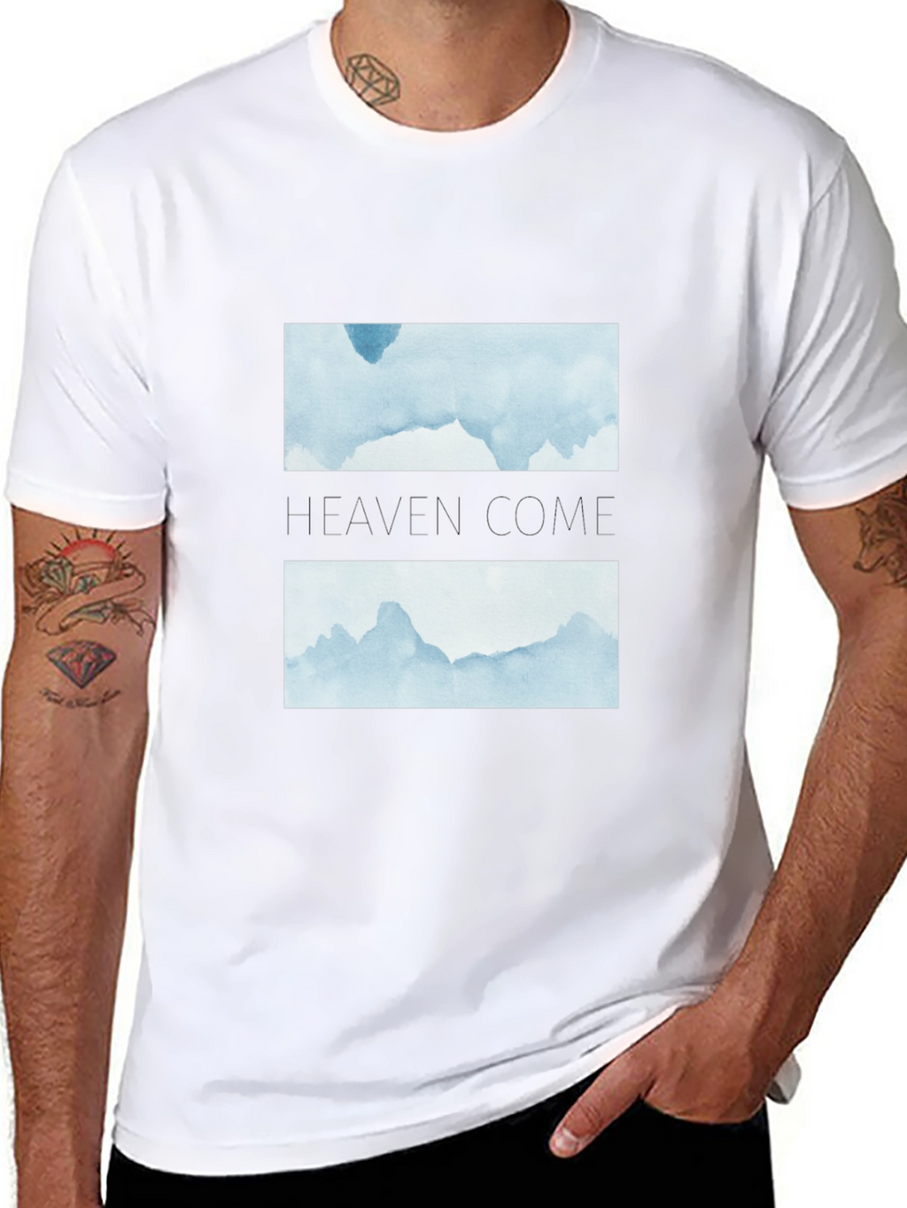 Heaven Come Black Graphic Tee