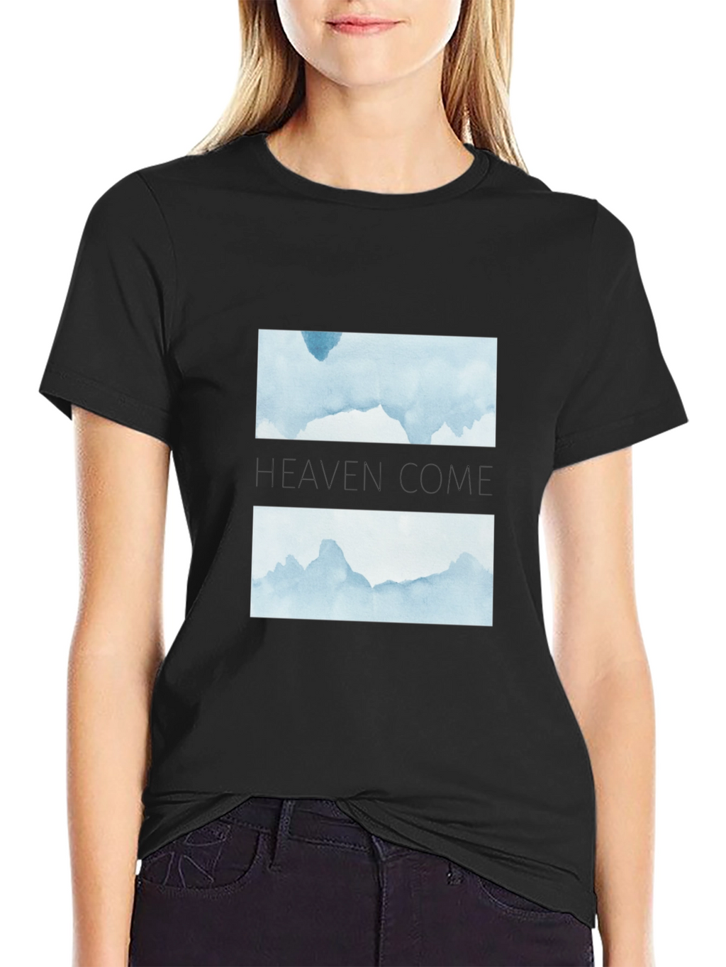 Heaven Come Black Graphic Tee