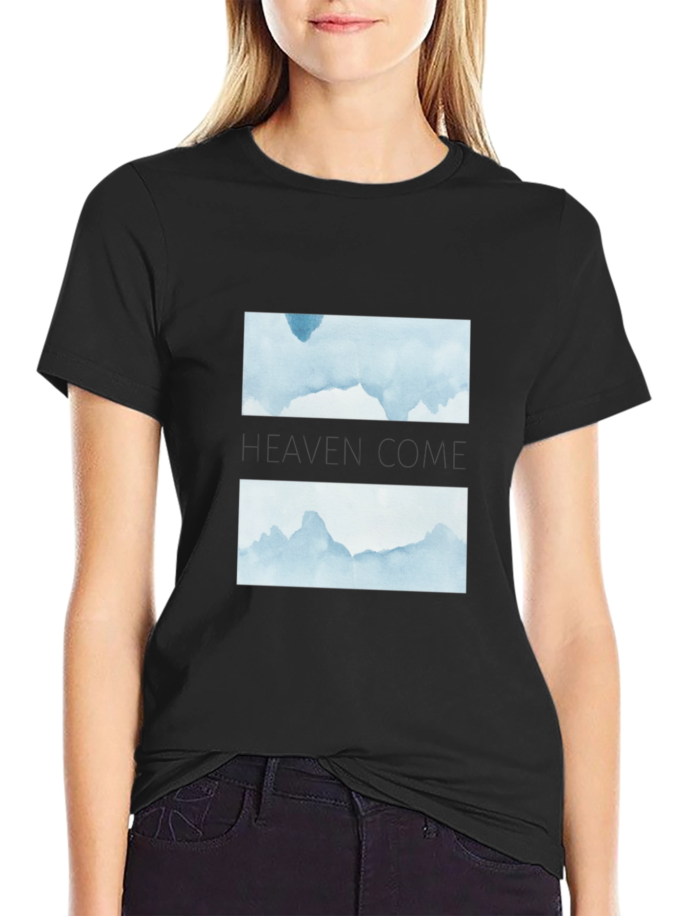 Heaven Come Black Graphic Tee