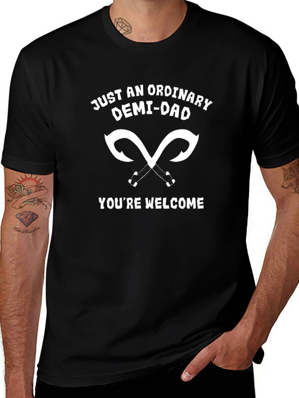 Demi-Dad Graphic T-Shirt - Humorous Fathers Day Tee