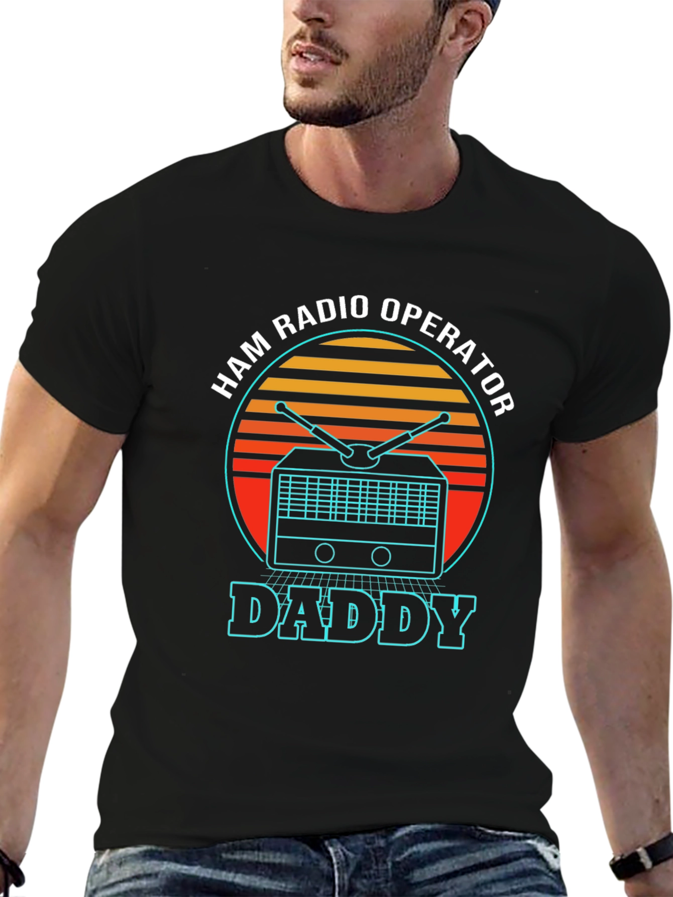 Ham Radio Operator Daddy T-Shirt - Retro Design