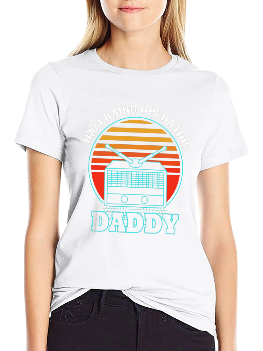 Ham Radio Operator Daddy T-Shirt - Retro Design