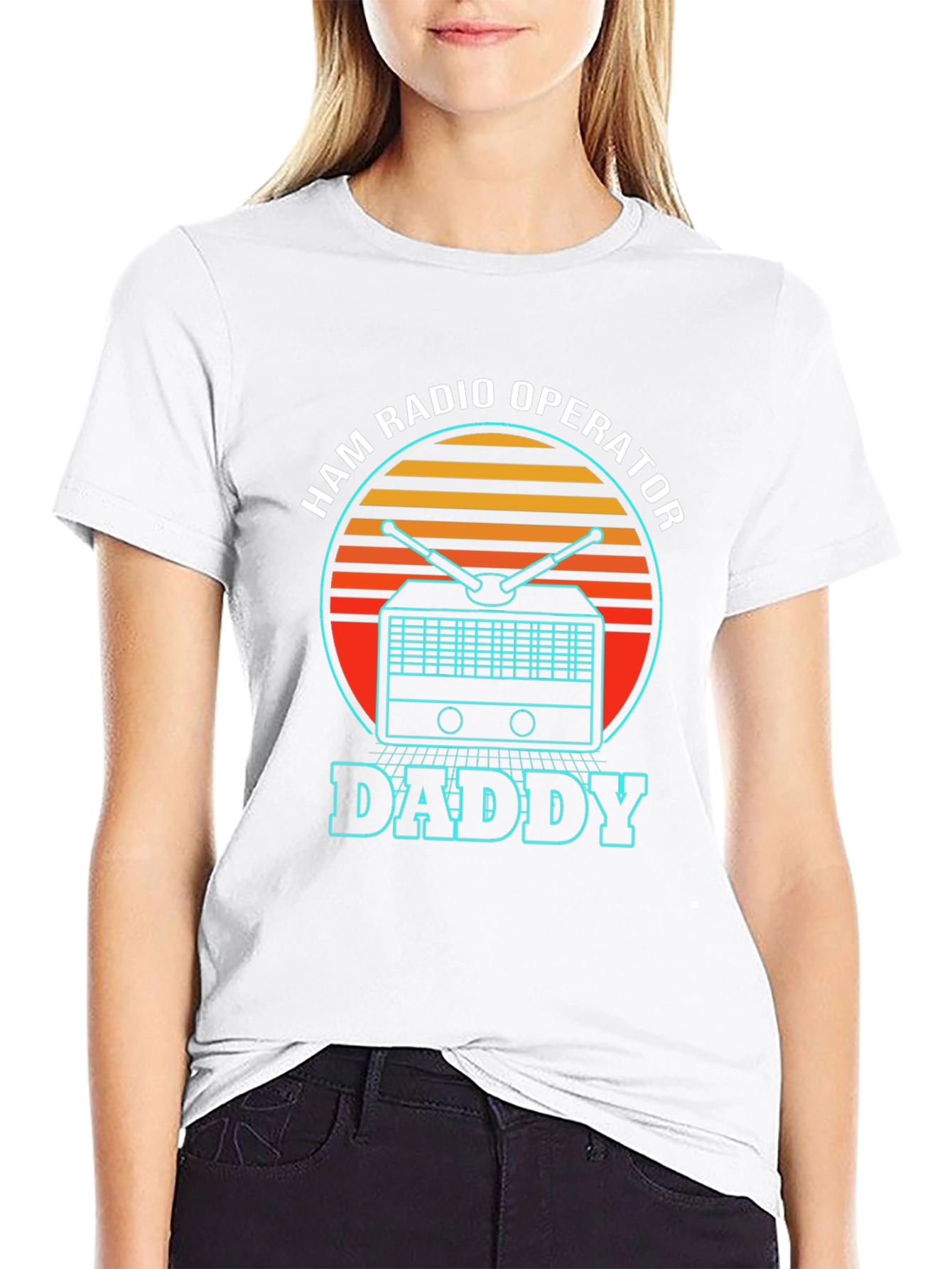 Ham Radio Operator Daddy T-Shirt - Retro Design