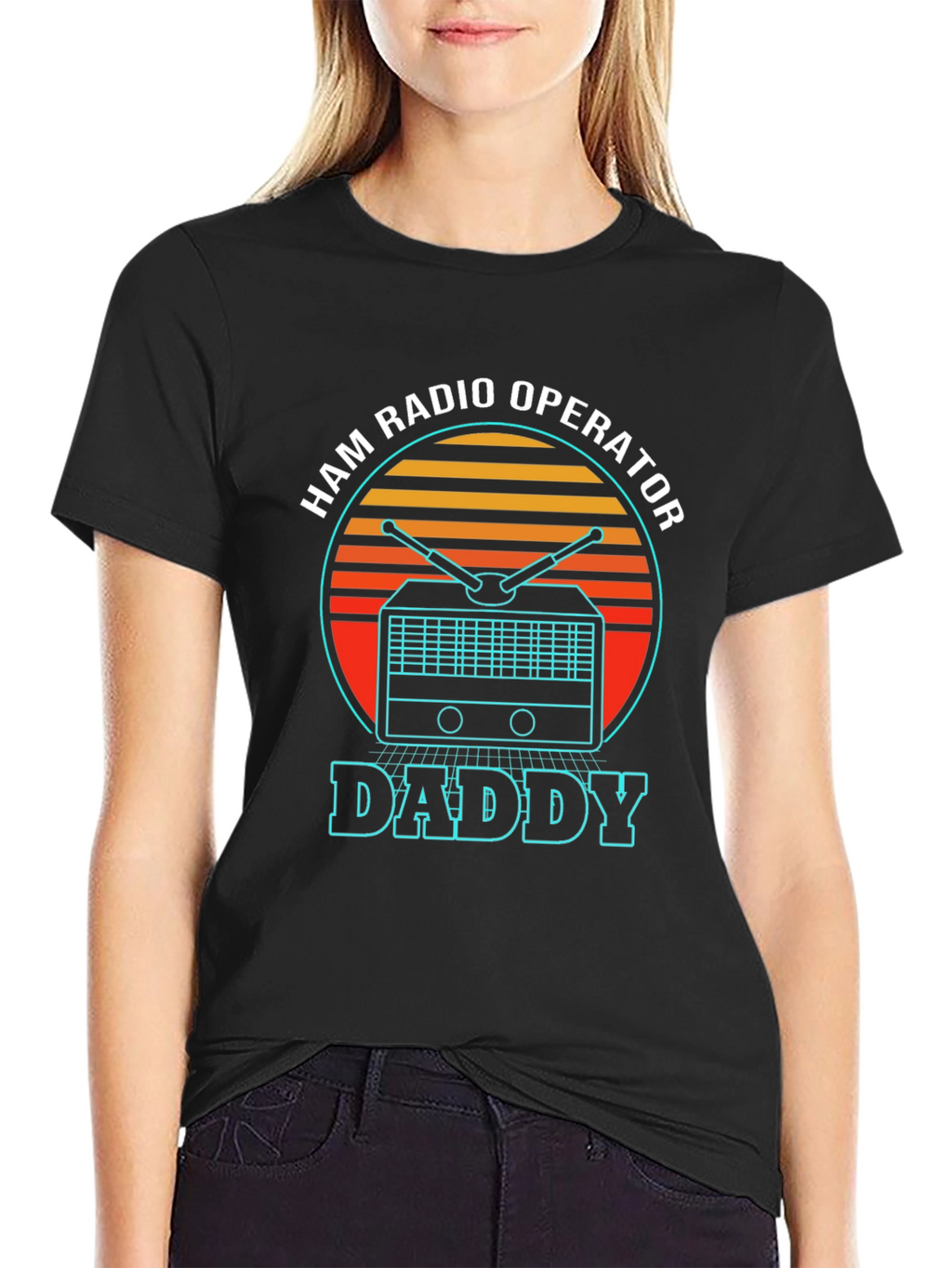 Ham Radio Operator Daddy T-Shirt - Retro Design
