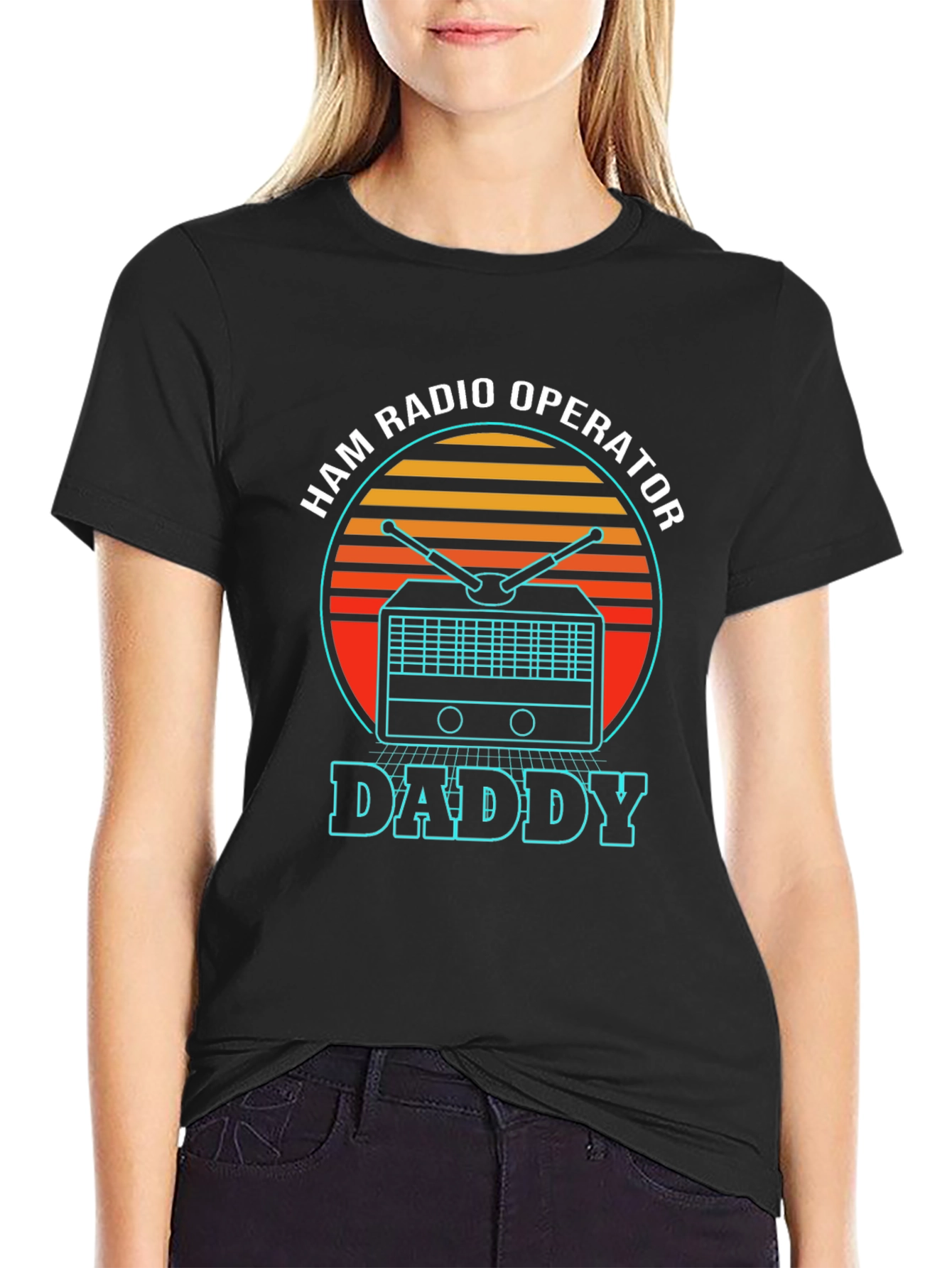 Ham Radio Operator Daddy T-Shirt - Retro Design