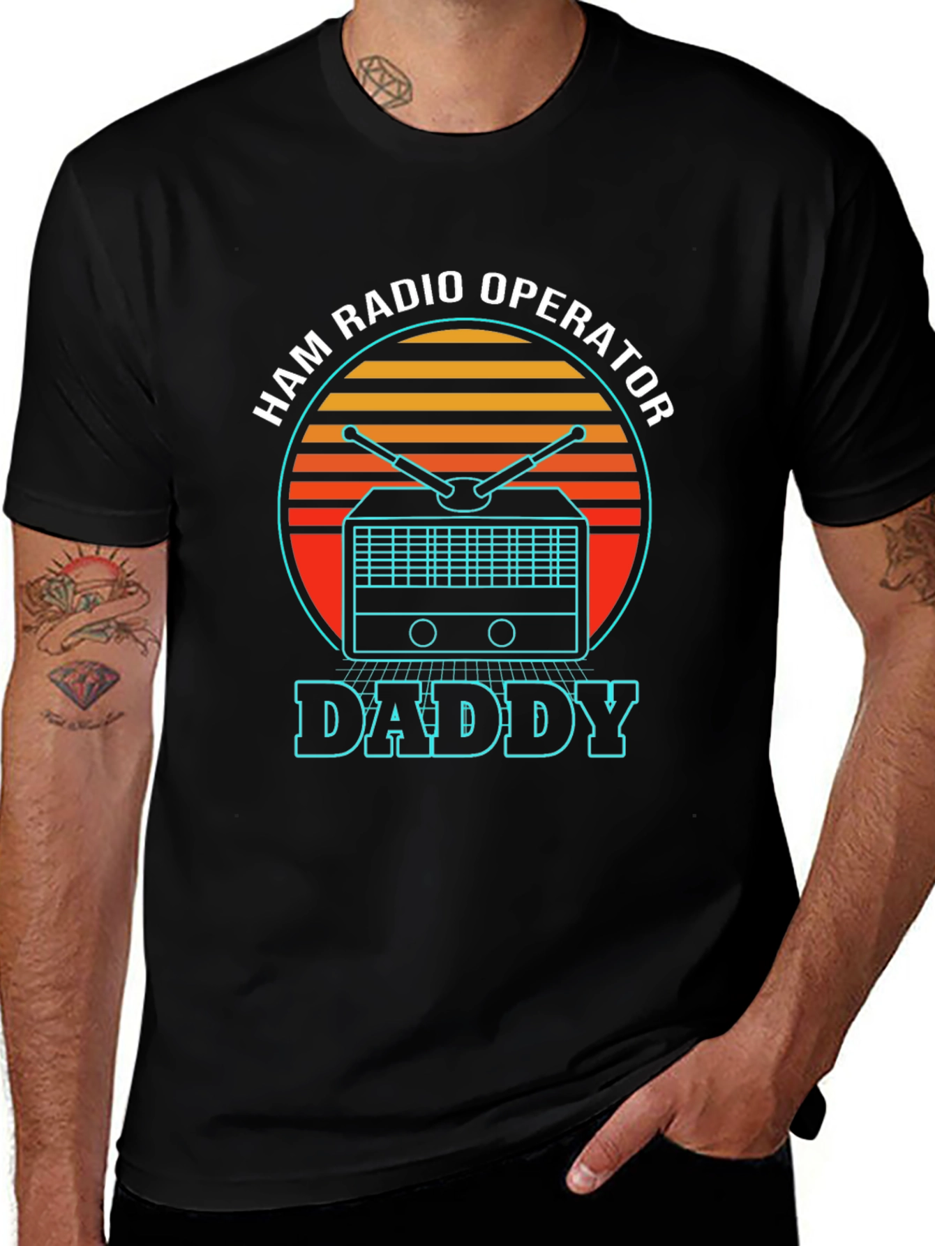 Ham Radio Operator Daddy T-Shirt - Retro Design