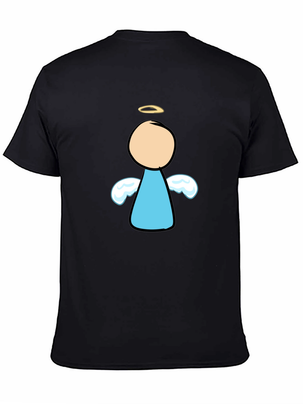 Angel Graphic Black T-Shirt - Unisex