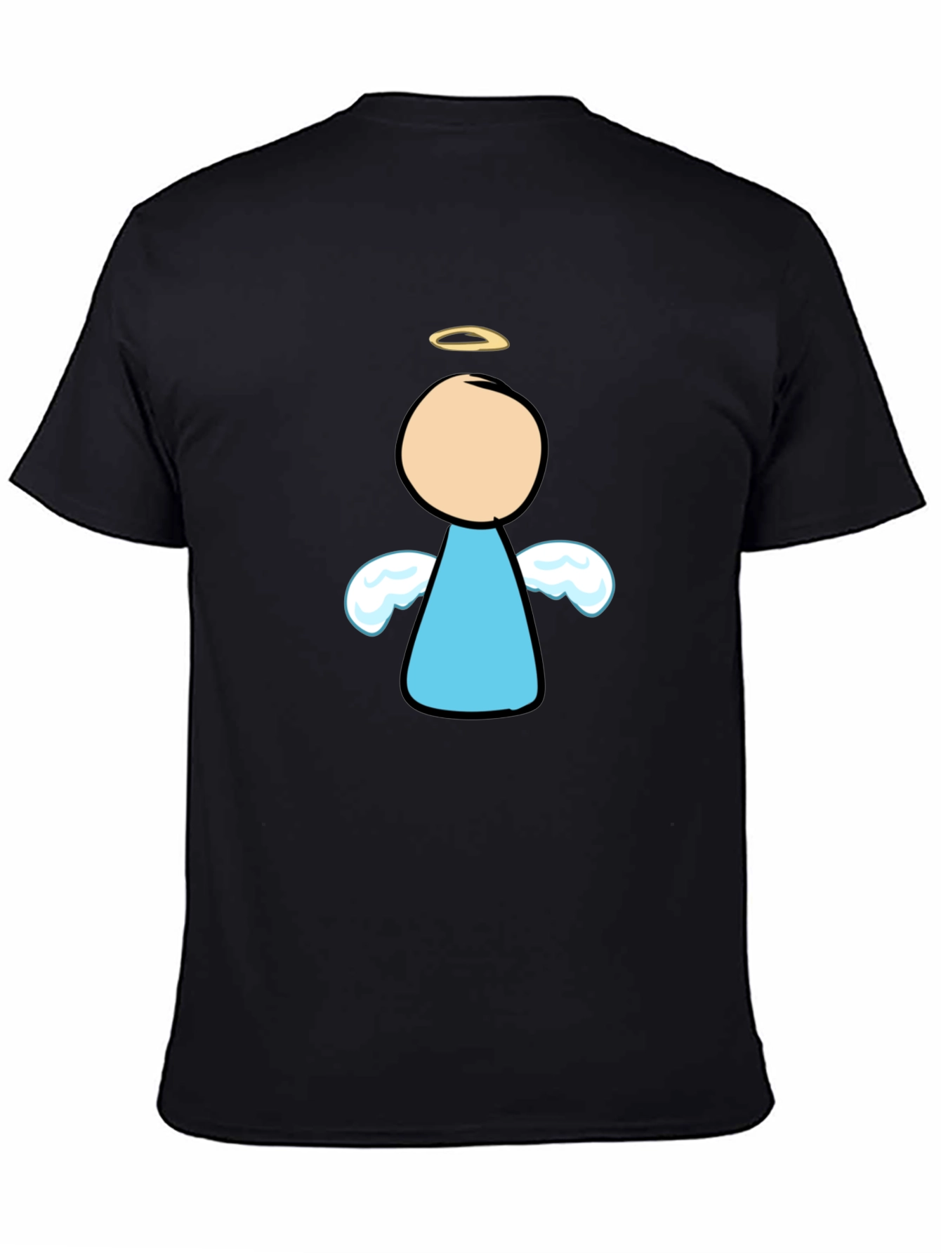 Angel Graphic Black T-Shirt - Unisex