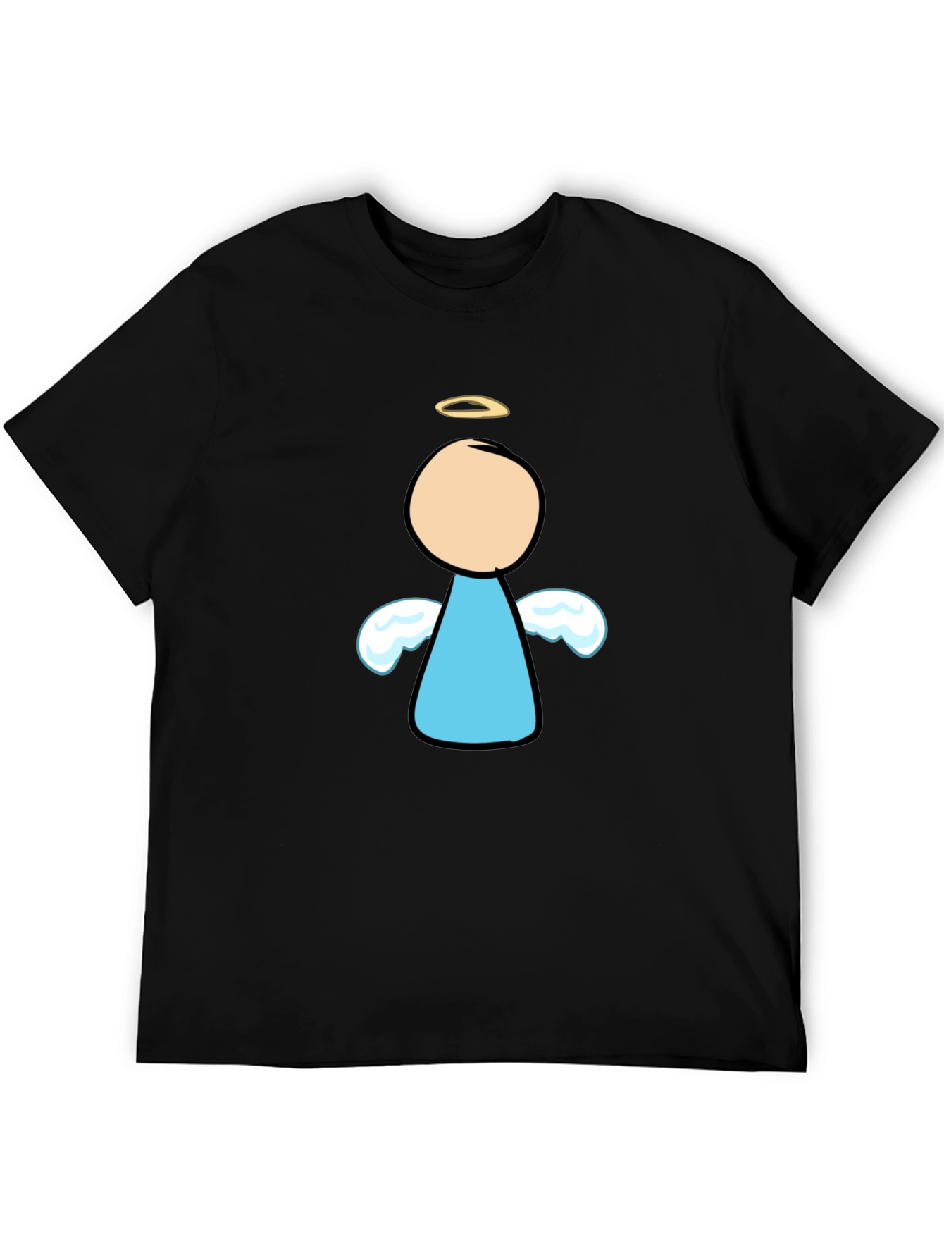 Angel Graphic Black T-Shirt - Unisex