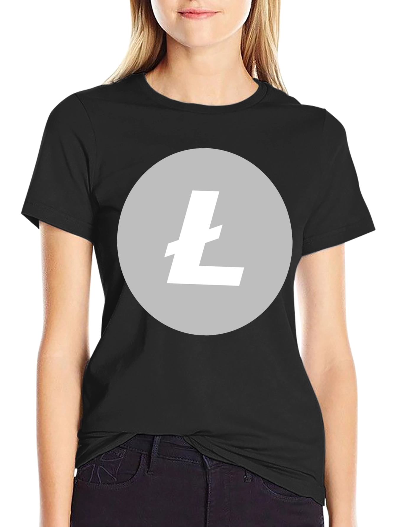 Litecoin Crypto Black T-Shirt