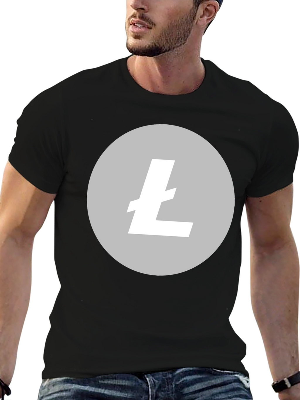 Litecoin Crypto Black T-Shirt