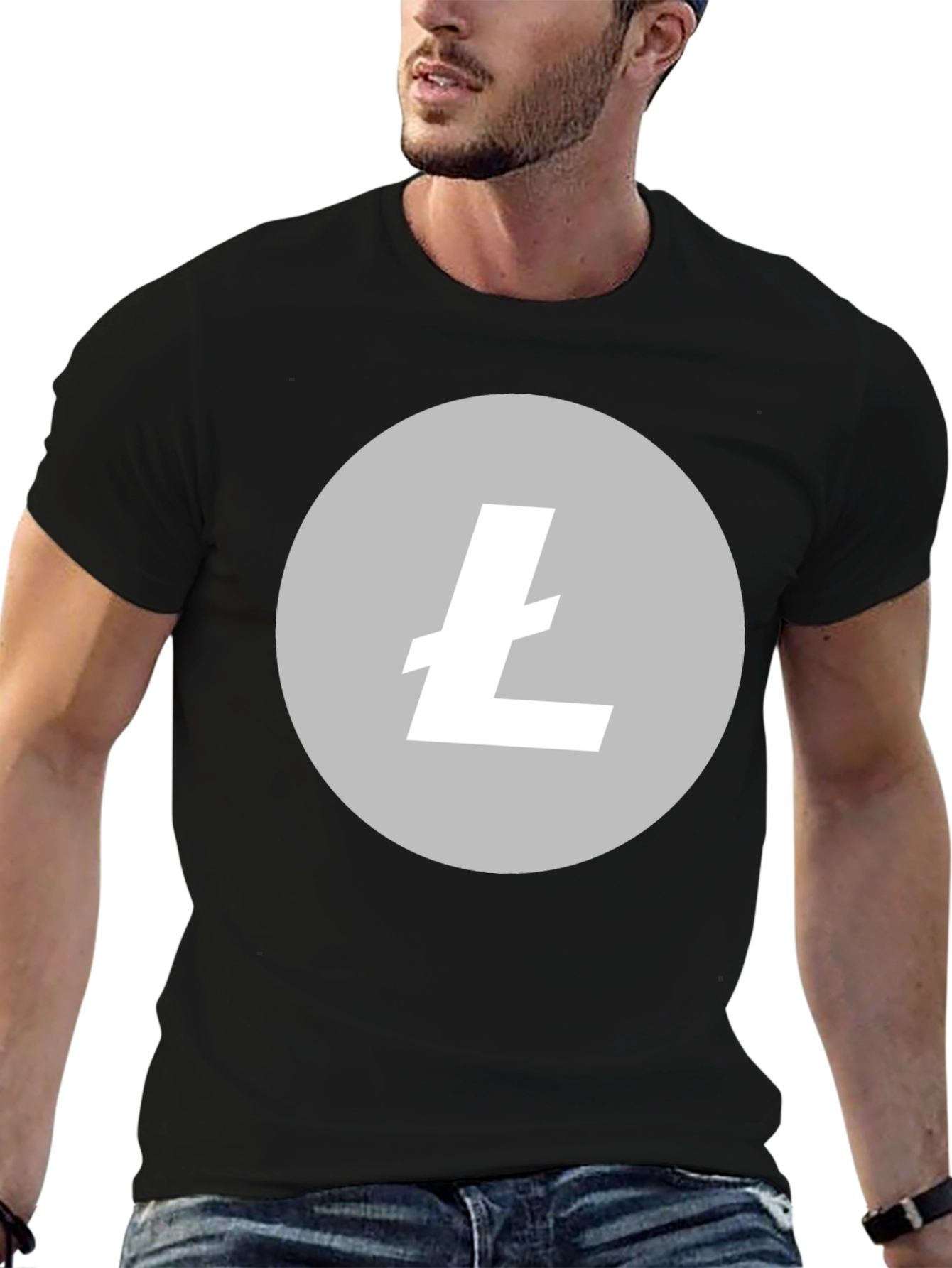 Litecoin Crypto Black T-Shirt