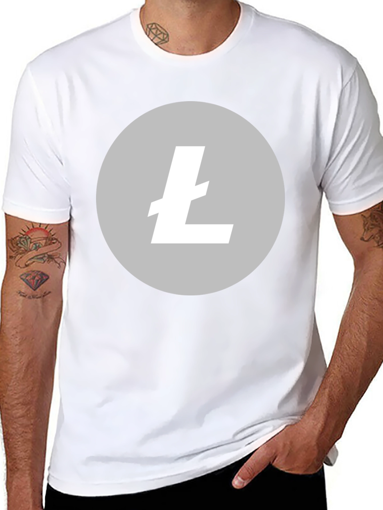 Litecoin Crypto Black T-Shirt