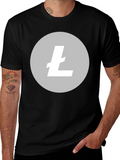 Litecoin Crypto Black T-Shirt