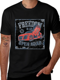 Freedom Open Road Car Graphic T-Shirt