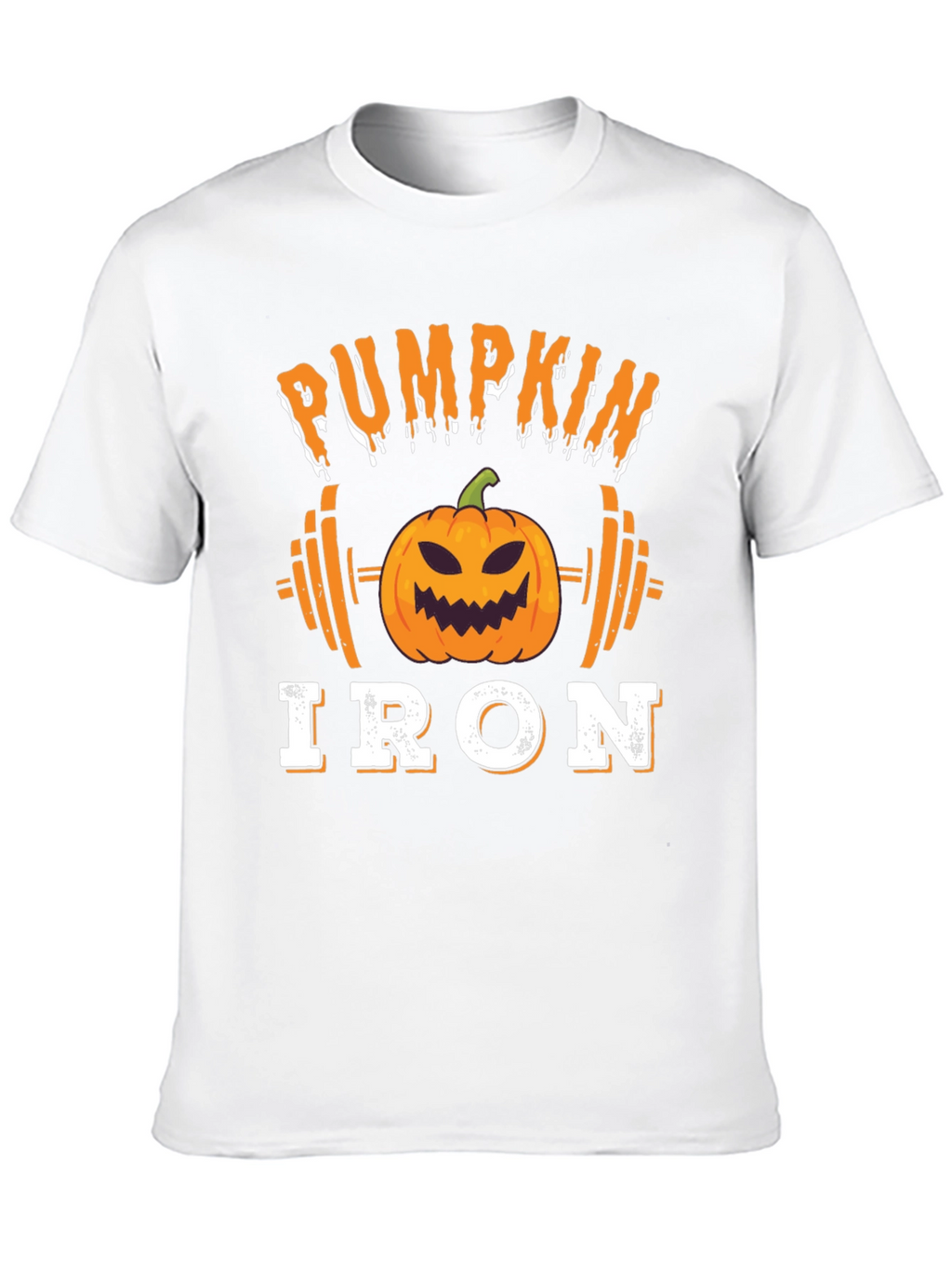 Pumpkin Iron Halloween Gym T-Shirt