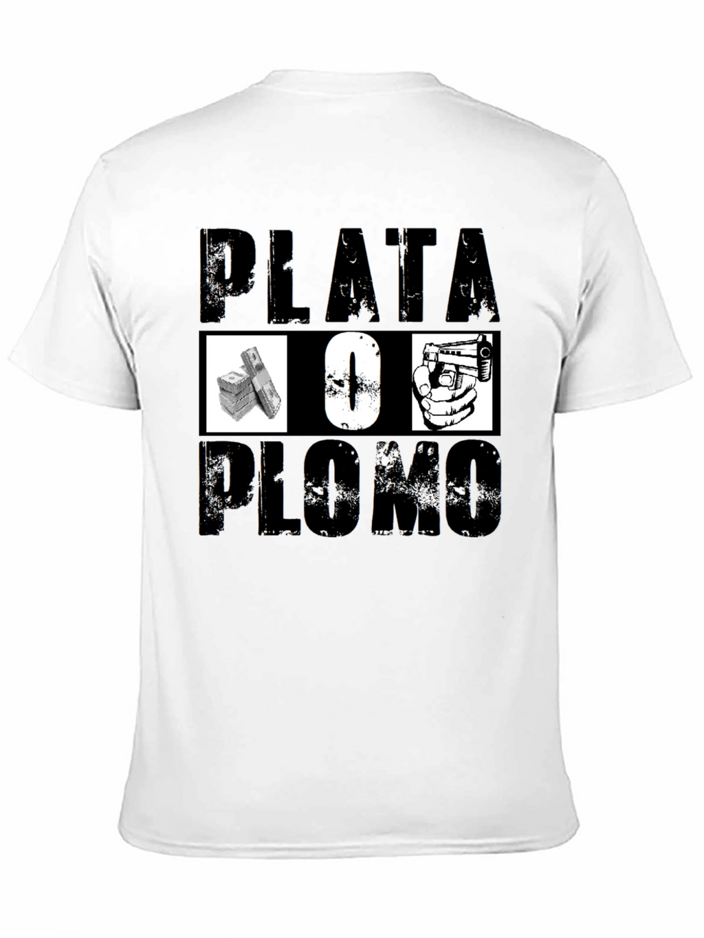 Plata O Plomo Graphic Tee - Black T-Shirt