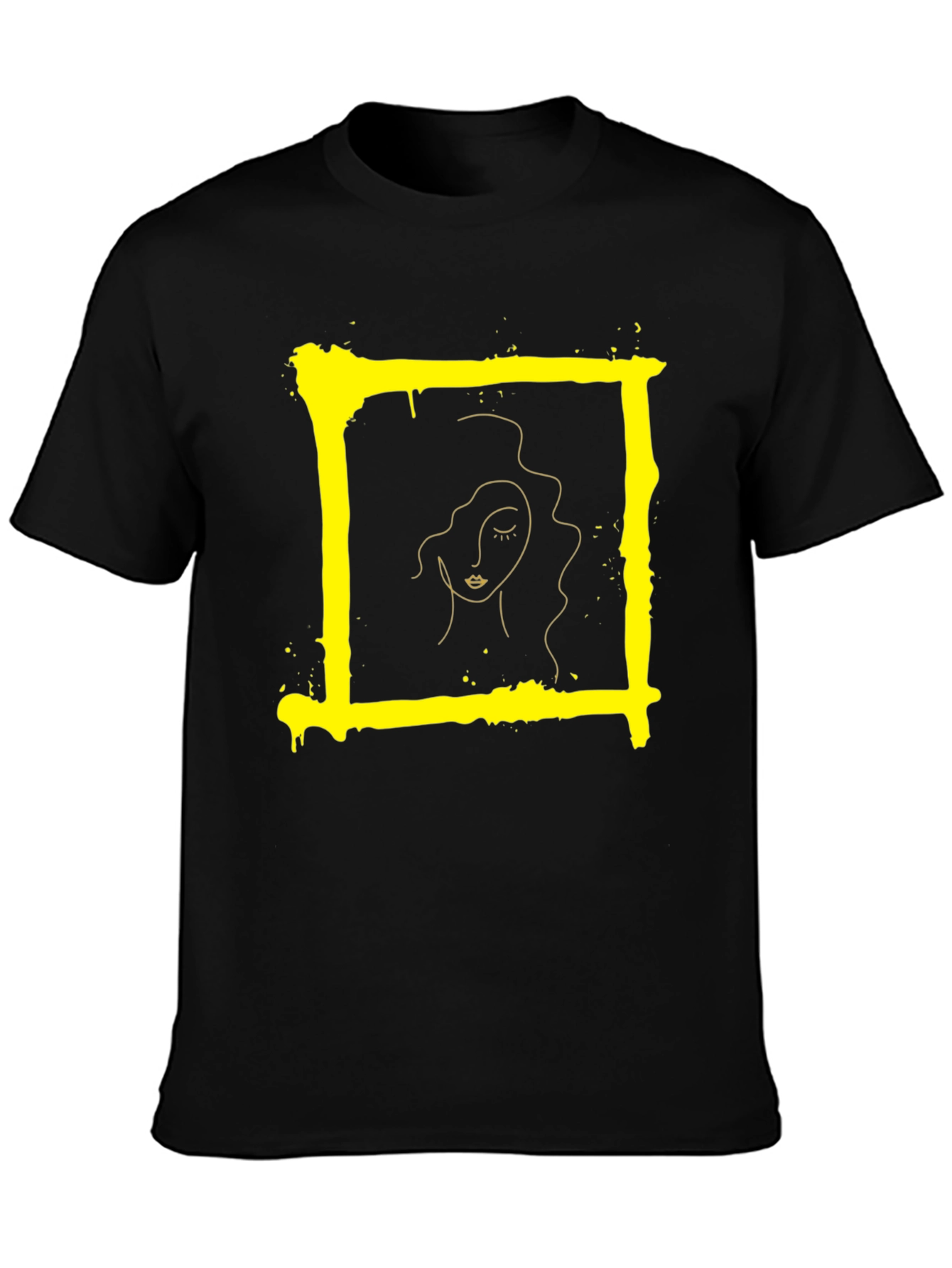 Abstract Portrait Graphic Tee - Modern Art T-Shirt