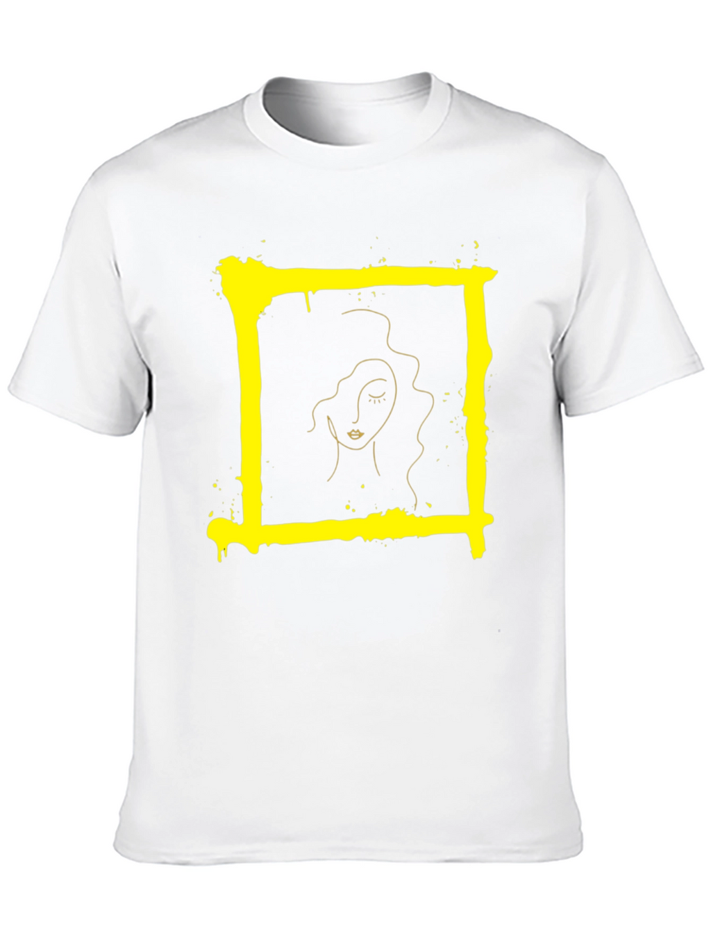 Abstract Portrait Graphic Tee - Modern Art T-Shirt