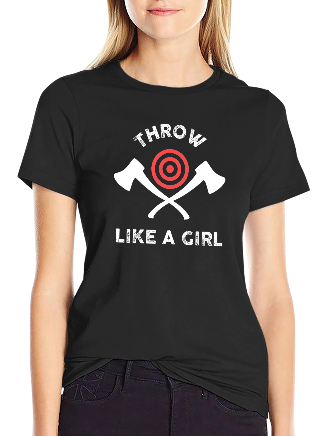Throw Like a Girl Axe Throwing T-Shirt