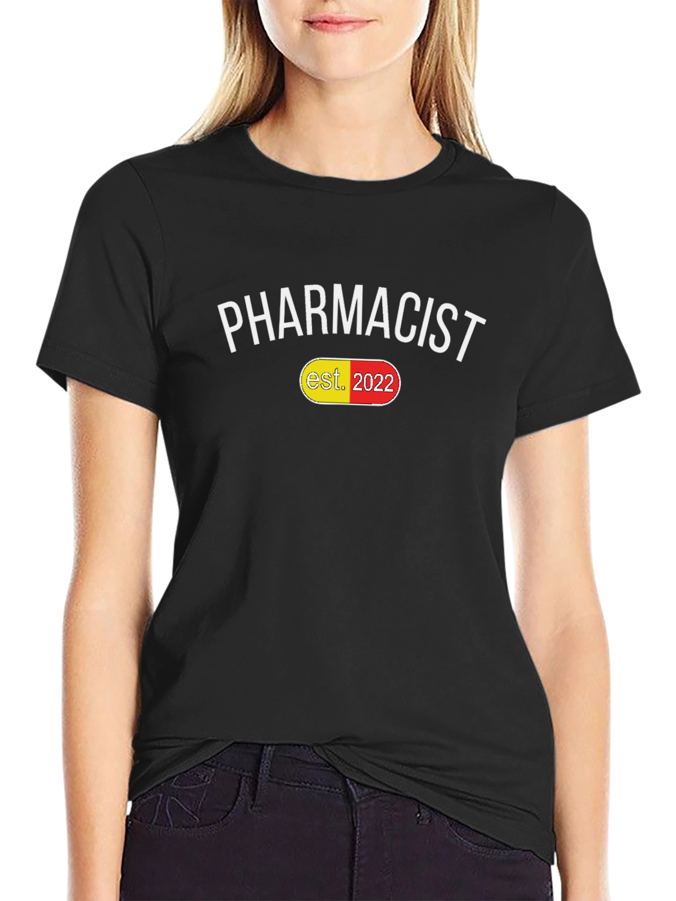 Pharmacist Est. 2022 Pill Design T-Shirt