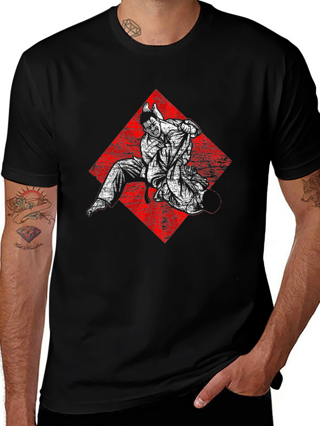 Judo Graphic Tee - Black Martial Arts T-Shirt