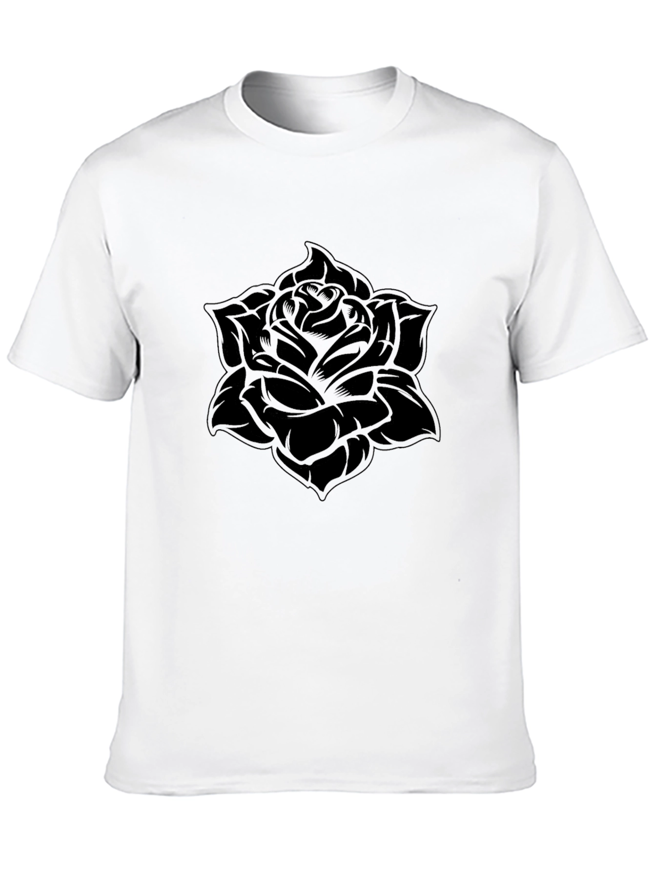 Black Rose Graphic Tee - Soft Style