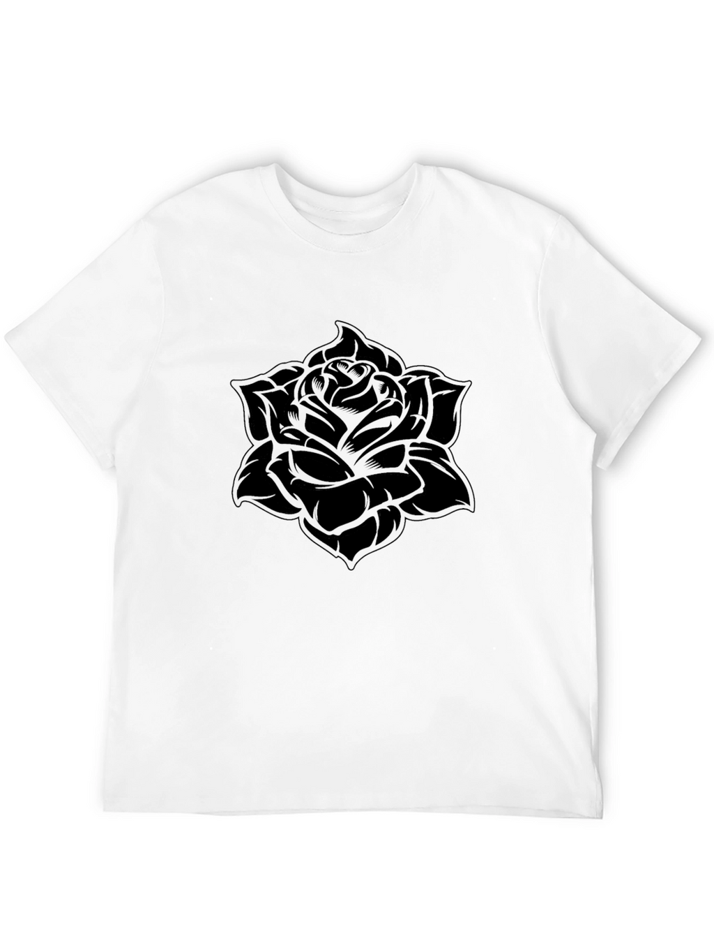 Black Rose Graphic Tee - Soft Style