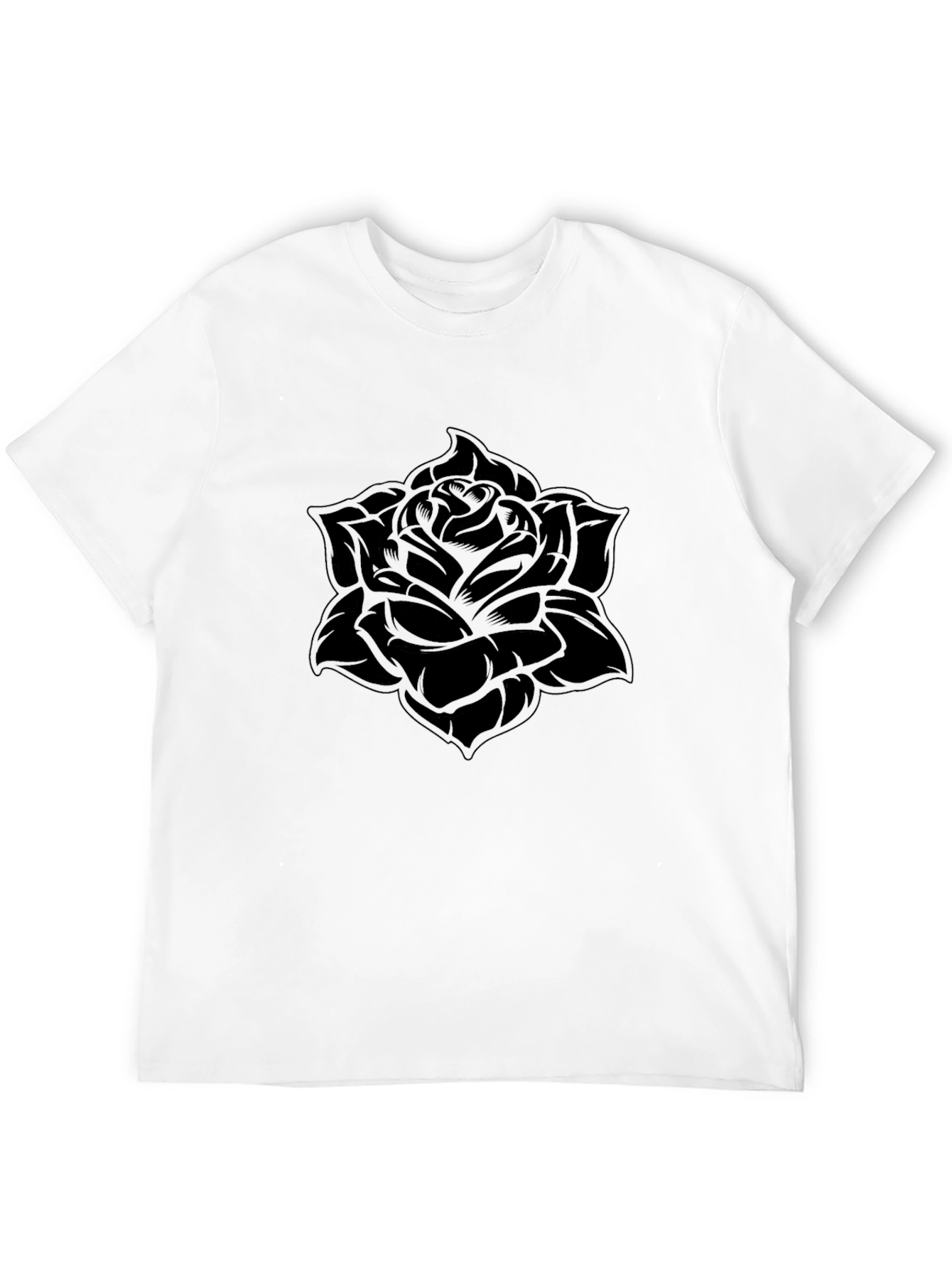 Black Rose Graphic Tee - Soft Style