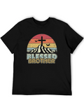 Blessed Brother Christian Graphic Tee - Black