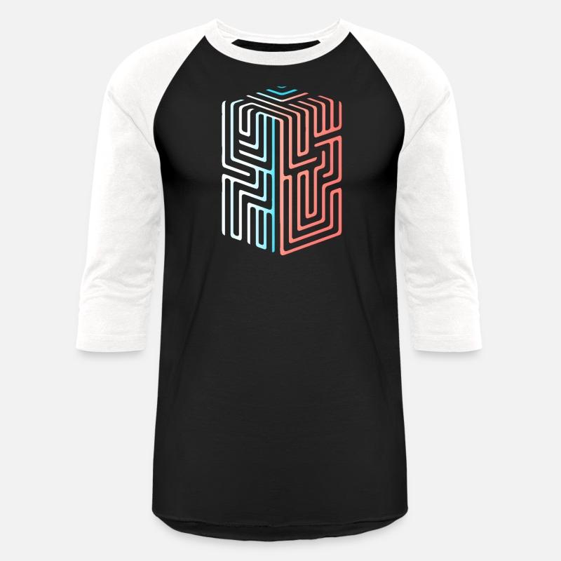 3D Geometric Maze Line Design