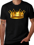 Golden Crown Graphic T-Shirt - Premium Quality