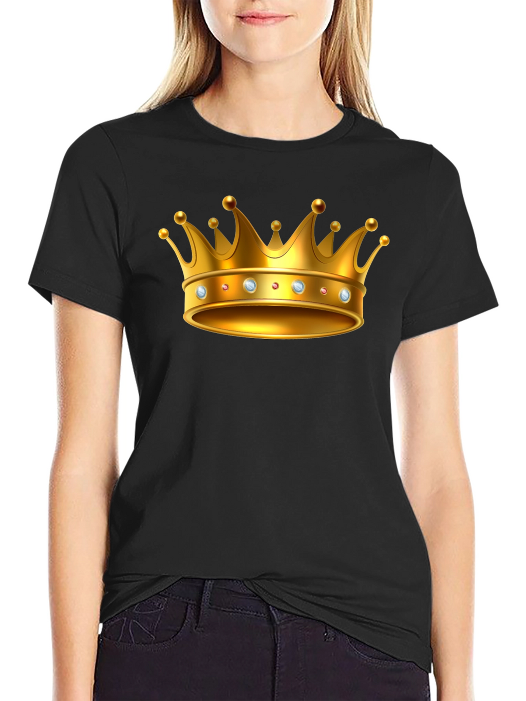 Golden Crown Graphic T-Shirt - Premium Quality