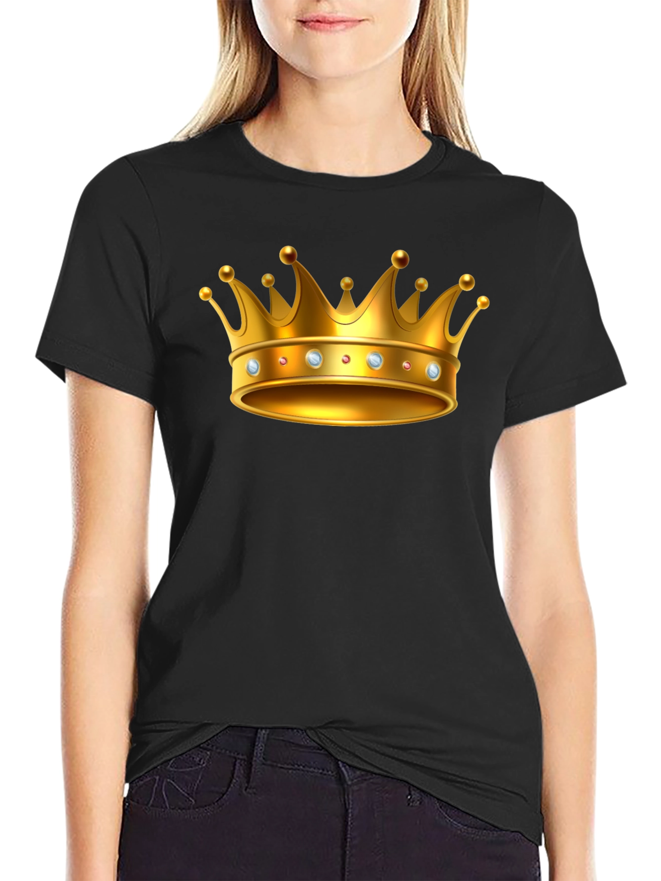 Golden Crown Graphic T-Shirt - Premium Quality