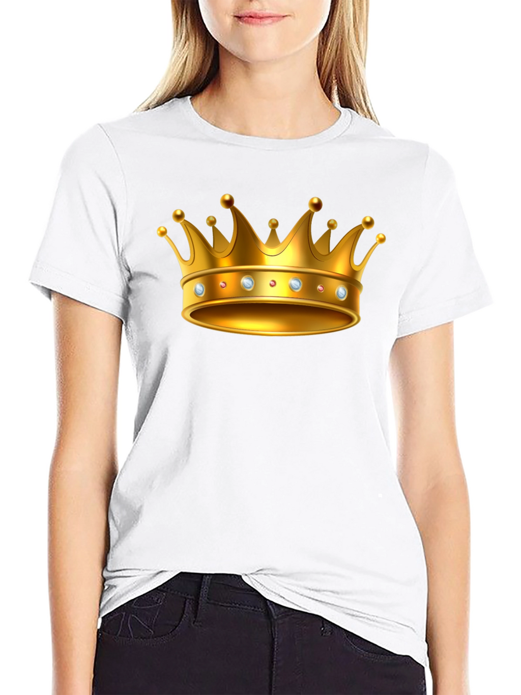 Golden Crown Graphic T-Shirt - Premium Quality