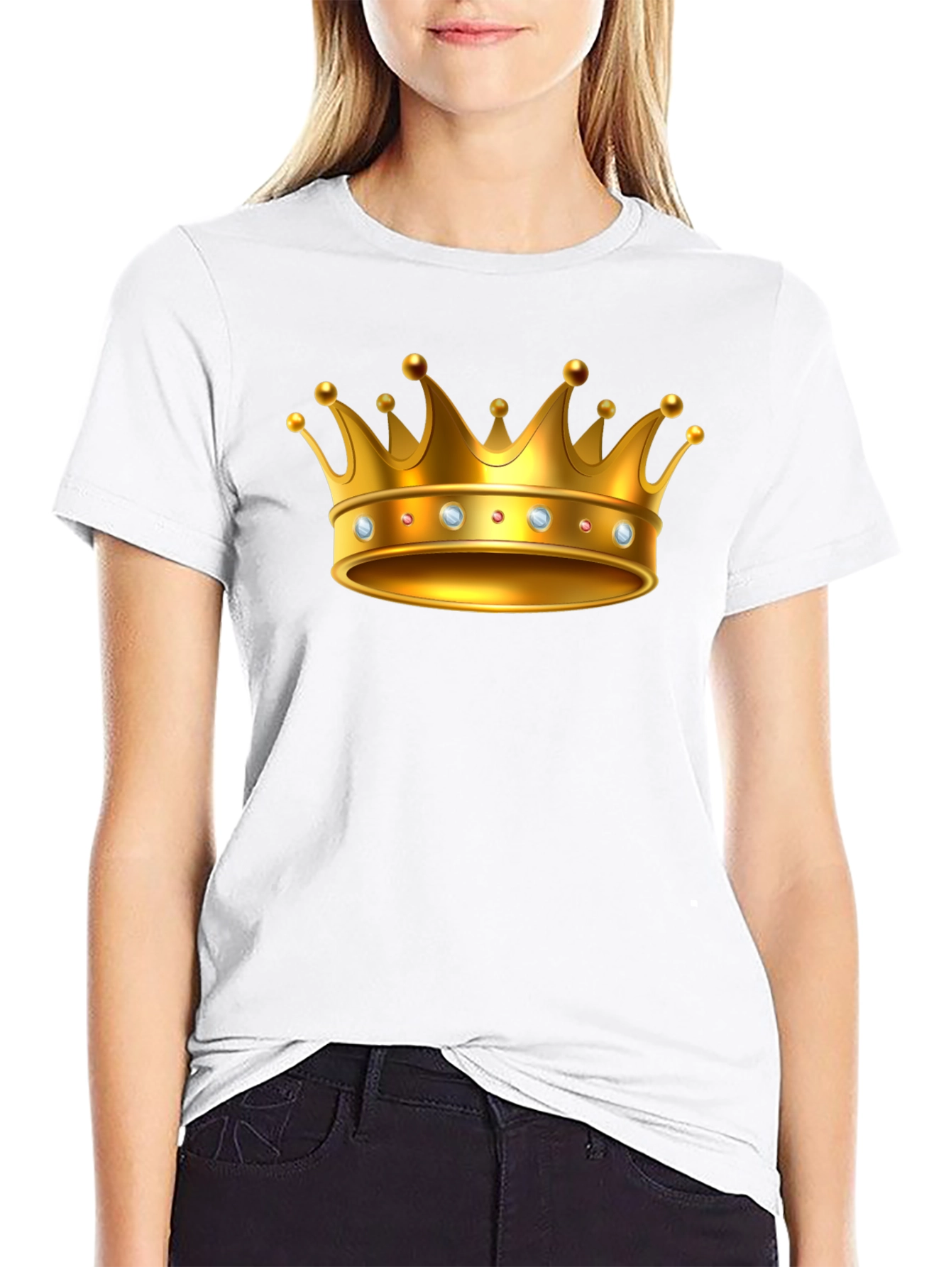 Golden Crown Graphic T-Shirt - Premium Quality