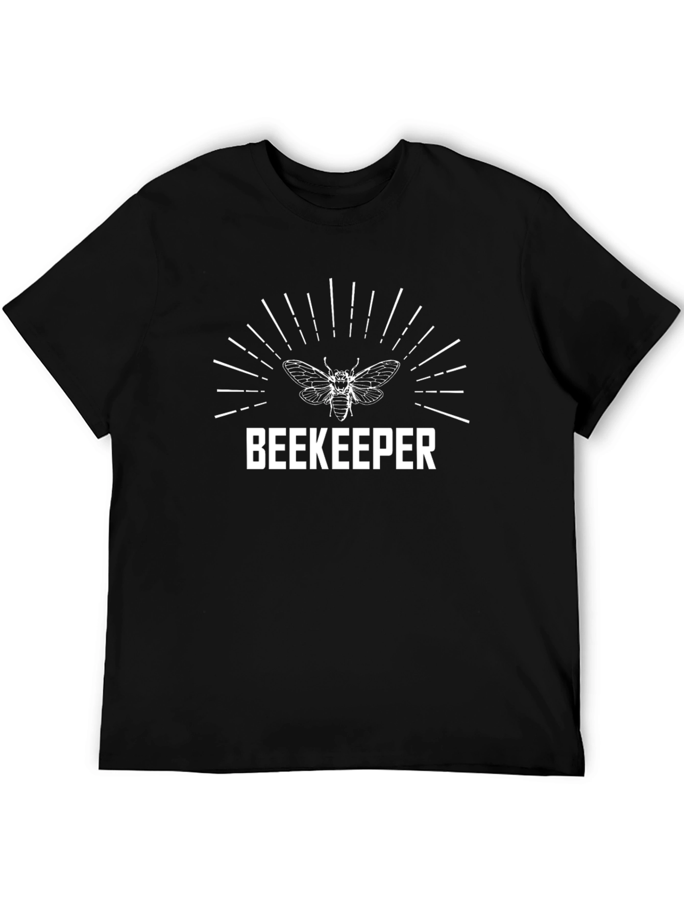 Beekeeper Bee Graphic Black T-Shirt
