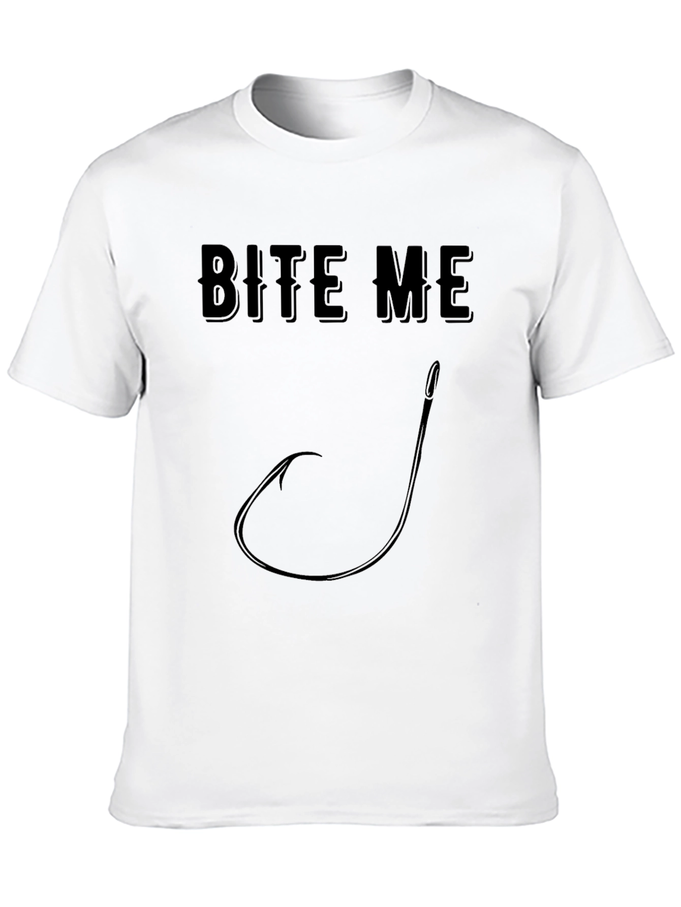 Bite Me Fish Hook T-Shirt - Angler Humor Tee