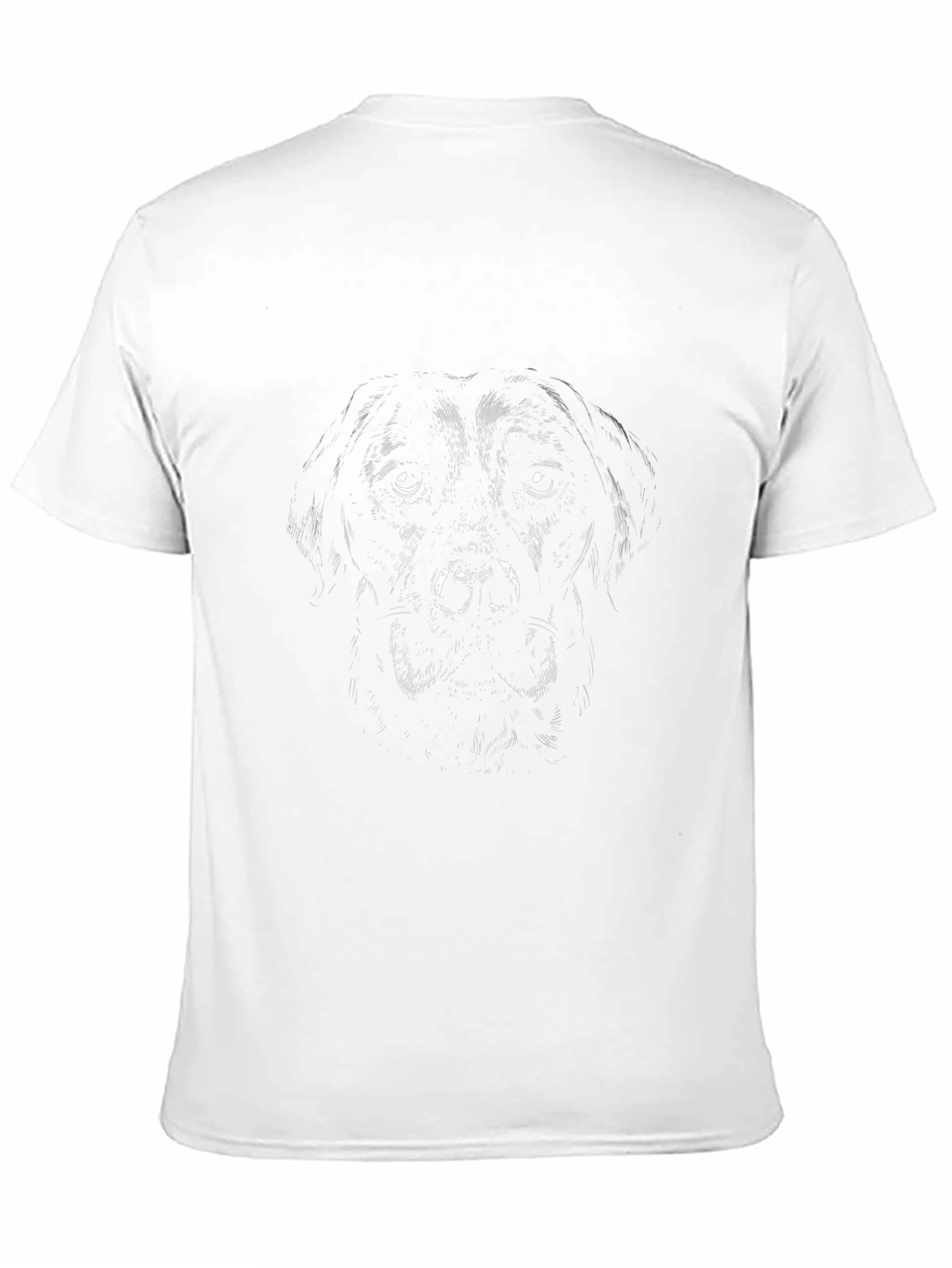Black Labrador Dog Graphic Print T-Shirt